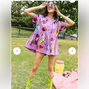 Queen of Sparkles Purple Instrument Romper